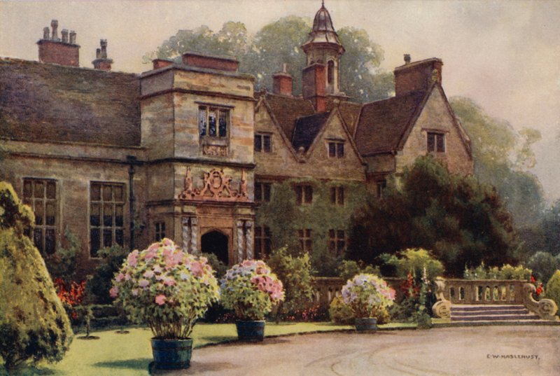 Opactwo Rufford (kolor lito) autorstwa Ernest William Haslehust