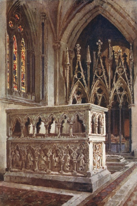 Sanktuarium Cantilupe (kolor lito) autorstwa Ernest William Haslehust