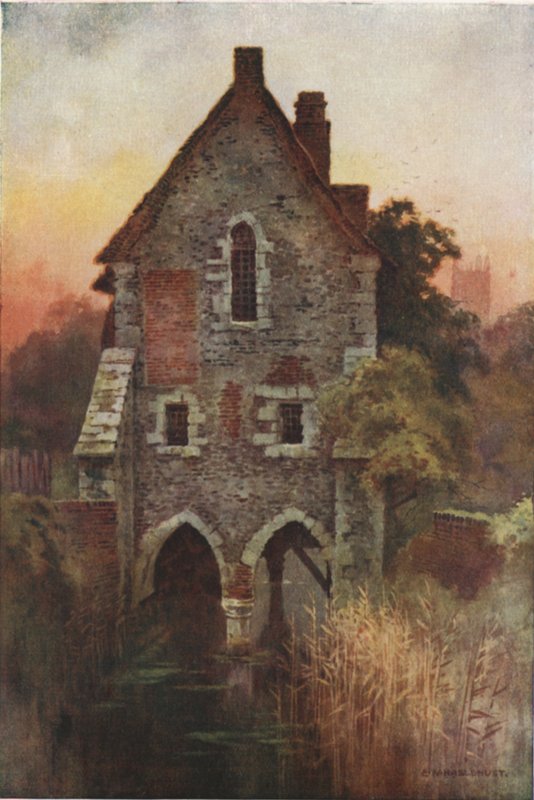 Dom Greyfriars (kolor lito) autorstwa Ernest William Haslehust