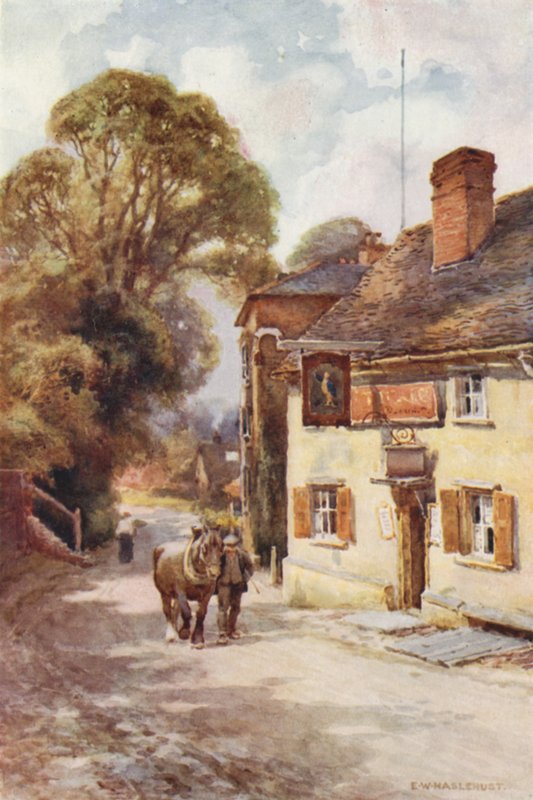 Butelka skórzana, Cobham (kolor lito) autorstwa Ernest William Haslehust
