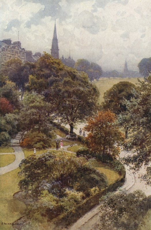 „The Stray”, Harrogate (kolor lito) autorstwa Ernest William Haslehust