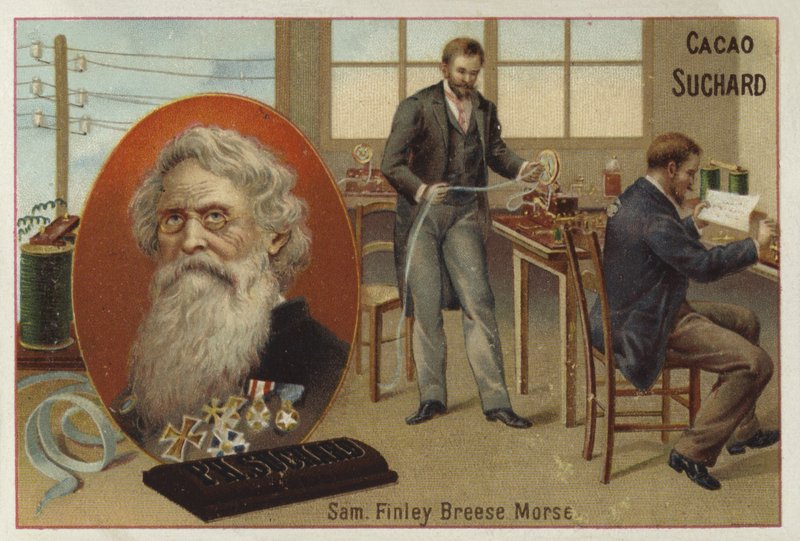 Samuel Morse, amerykański wynalazca i pionier telegrafii autorstwa European School