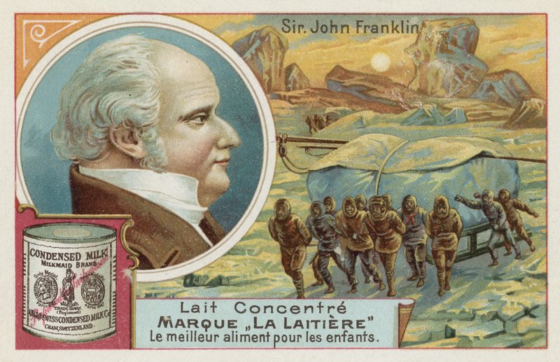 Sir John Franklin, brytyjski oficer marynarki i badacz Arktyki autorstwa European School