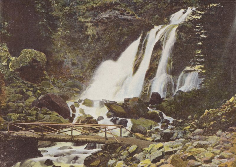 Cauterets, Wodospad Lutour autorstwa European Photographer