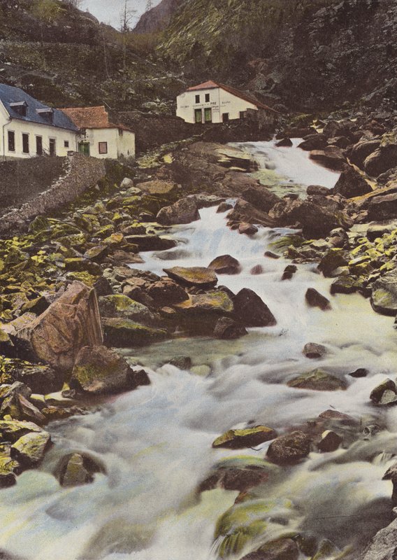 Cauterets, wodospad Petit-Saint-Sauveur autorstwa European Photographer