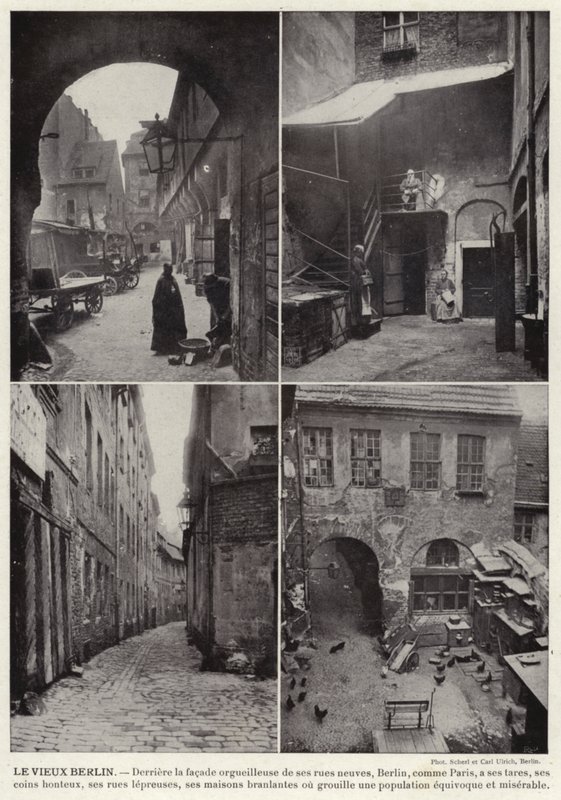 Stary Berlin (zdjęcie czarno-białe) autorstwa European Photographer