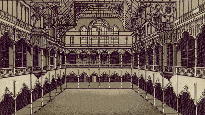 Anvers / Antwerpia: Bourse (litografia) autorstwa European School