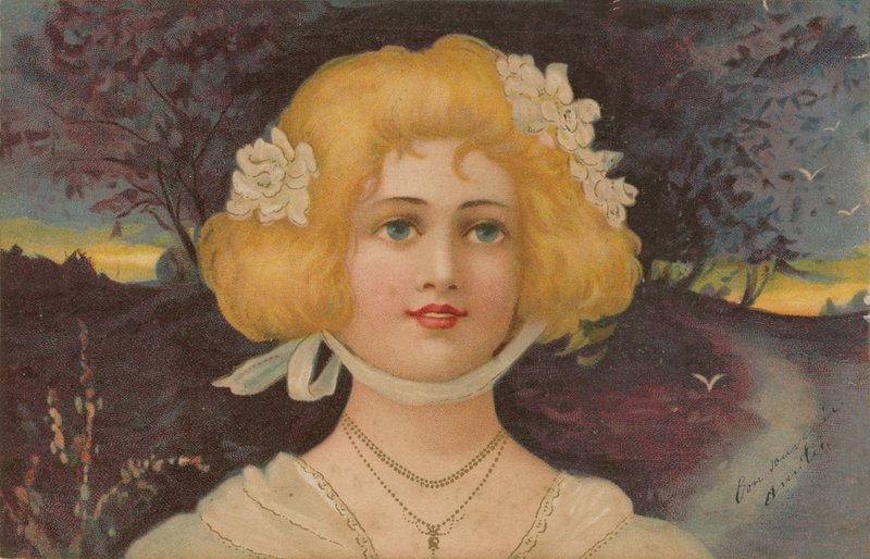 Blondynka z niebieskimi oczami autorstwa European School