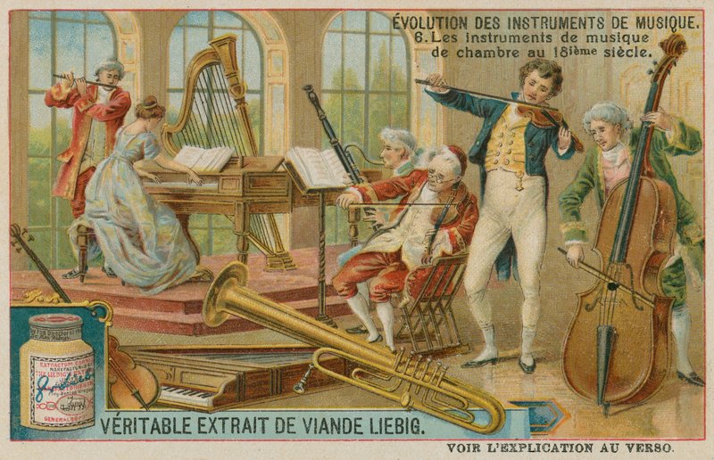 Instrumenty kameralne z XVIII wieku autorstwa European School
