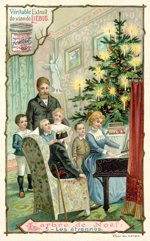 Choinka (chromolitho) autorstwa European School
