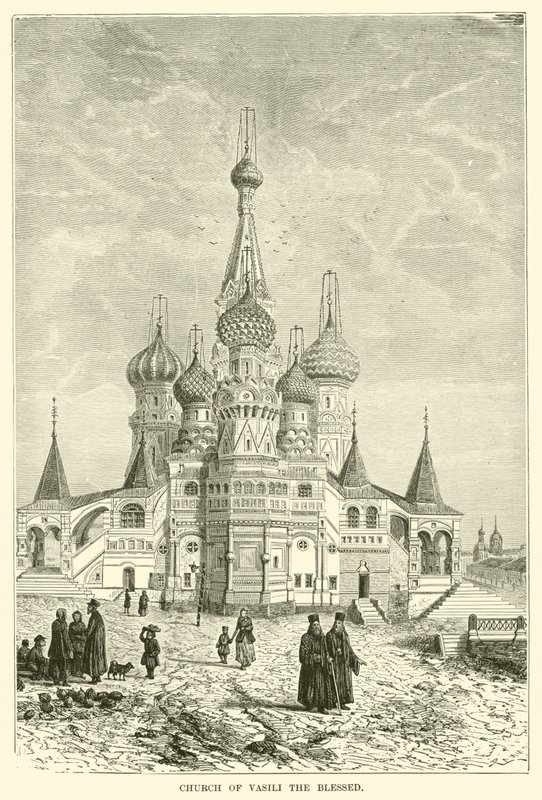 Kościół Wasyla Błogosławionego (rycina) autorstwa European School
