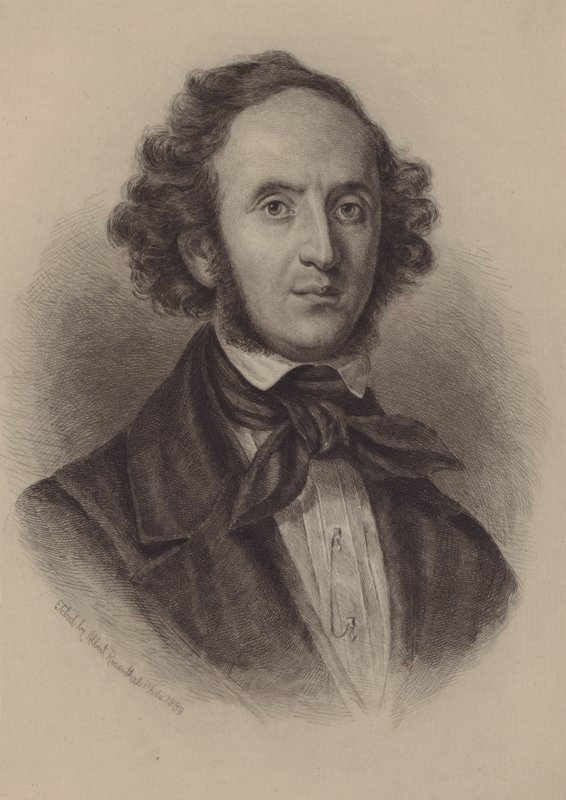 Felix Mendelssohn-Bartholdy (rycina) autorstwa European School
