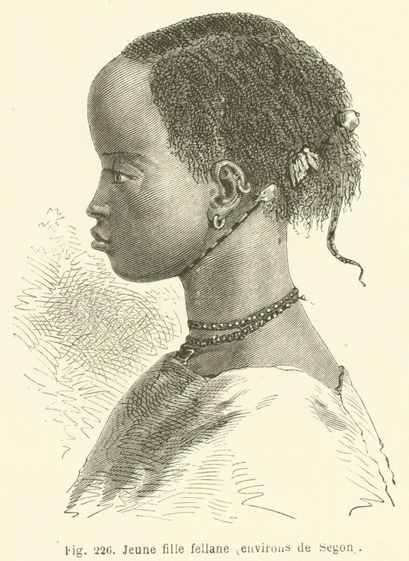 Fellane girl, okolice Segon (rycina) autorstwa European School
