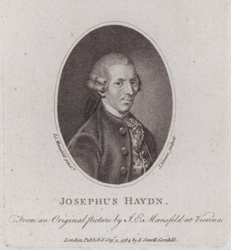 Joseph Haydn, austriacki kompozytor (grafika) autorstwa European School