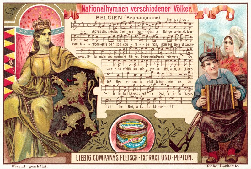 Hymn Belgii (chromolitho) autorstwa European School