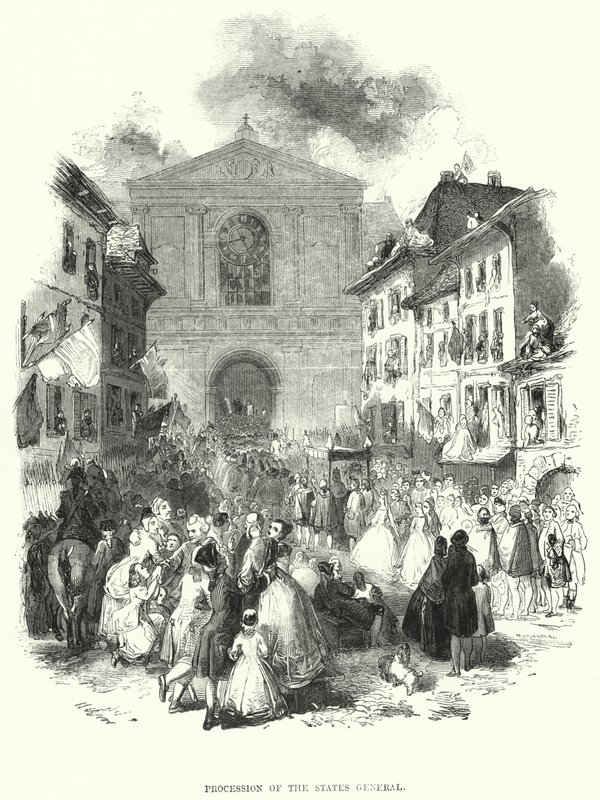 Procesja Stanów Generalnych (grafika) autorstwa European School