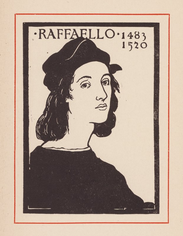 Rafael, włoski renesansowy artysta i architekt (litografia) autorstwa European School