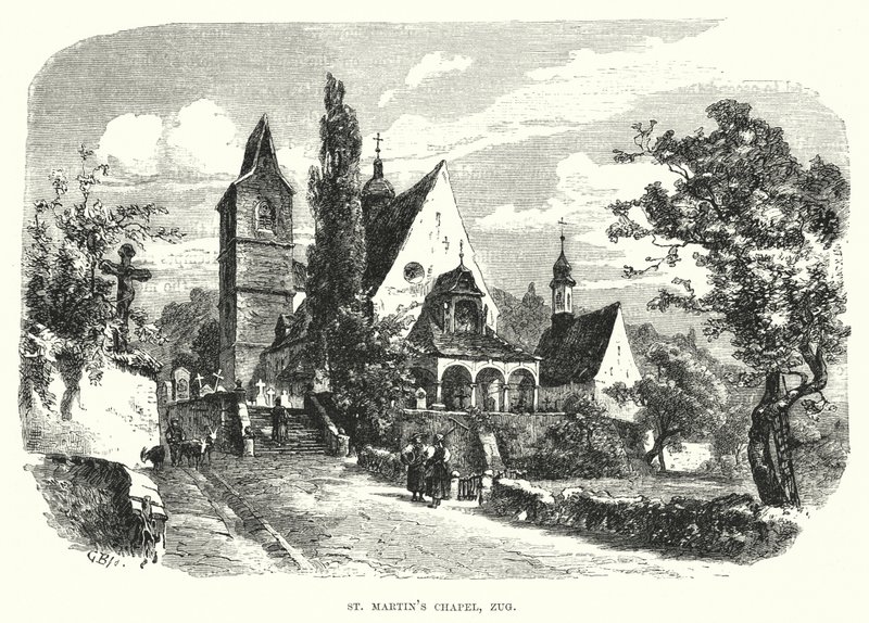 Kaplica św. Marcina, Zug (rycina) autorstwa European School