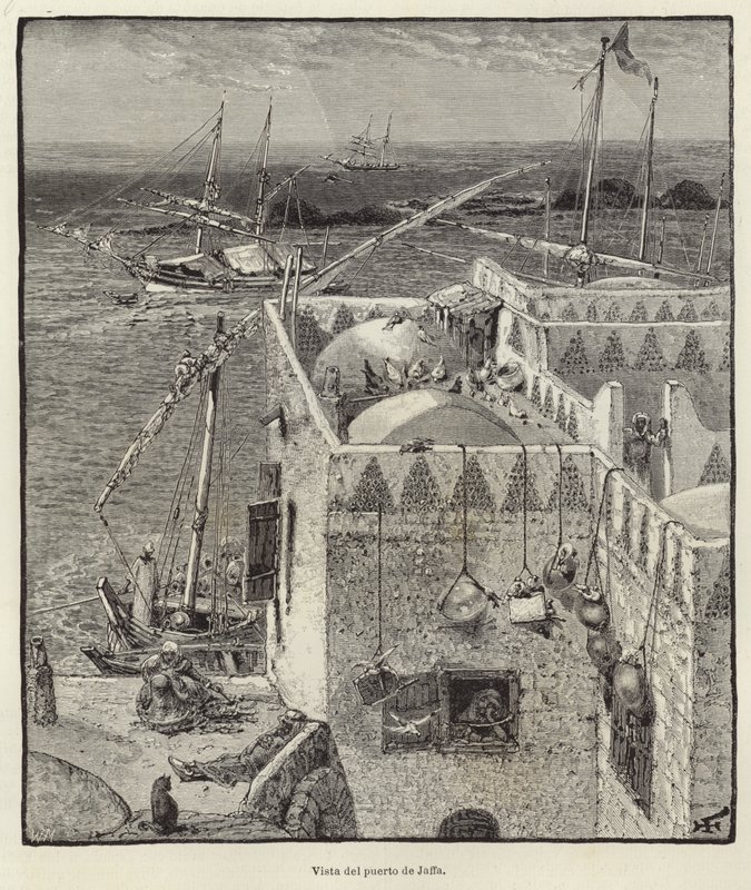 Widok na port Jaffa autorstwa European School