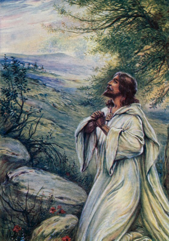 Jezus się modlił autorstwa Evelyn Stuart Hardy