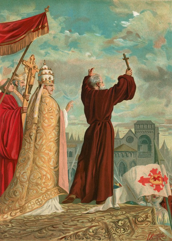 Piotr Pustelnik głoszący krucjatę autorstwa F. Xumetra