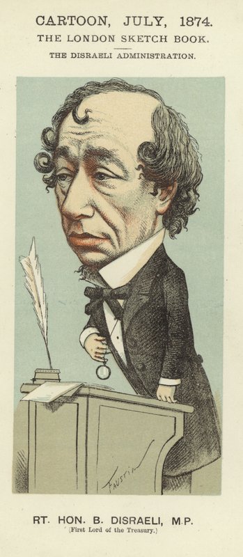 Karykatura Benjamina Disraeli autorstwa Faustin