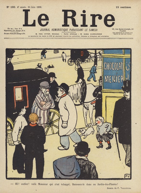 Ilustracja do Le Rire autorstwa Felix Edouard Vallotton