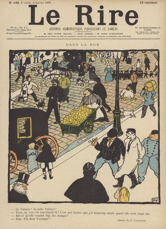 Ilustracja do Le Rire autorstwa Felix Edouard Vallotton