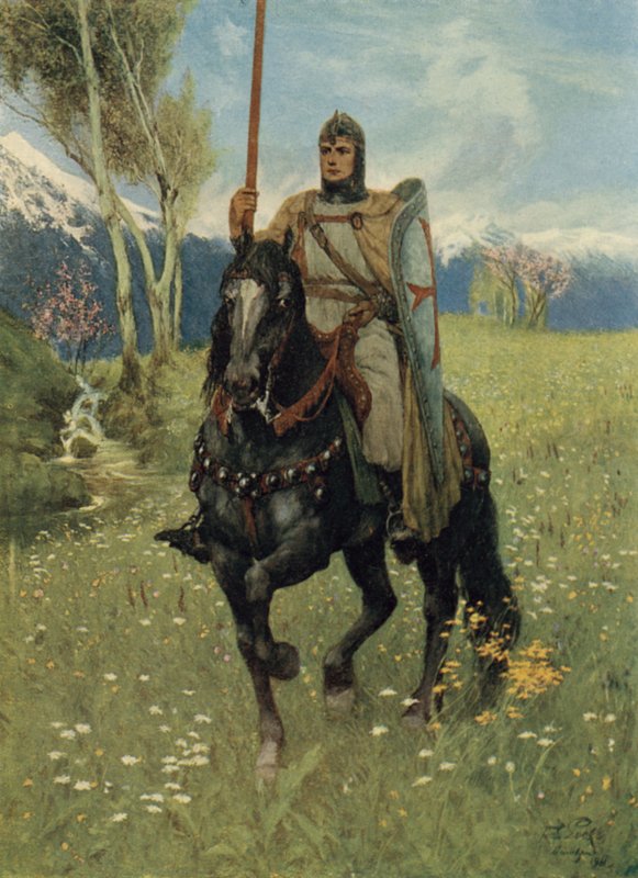 W ten sposób Parsifal rozpoczął swoją pielgrzymkę autorstwa Ferdinand Lecke