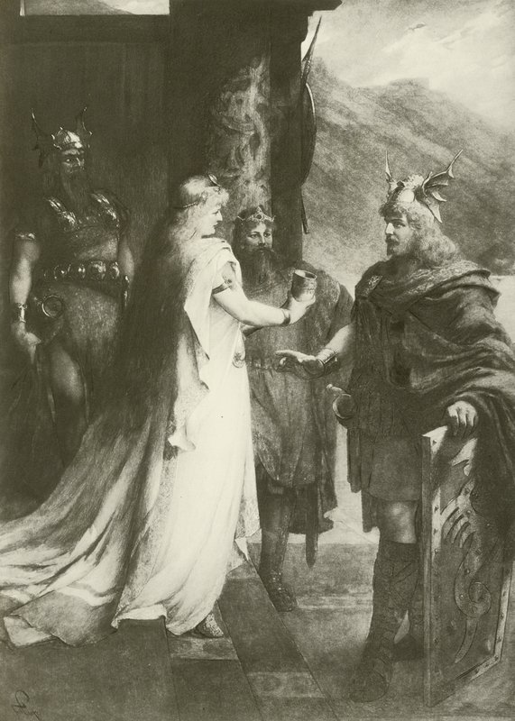 Gotterdammerung, Akt I (wklęsłodruk) autorstwa Ferdinand Leeke