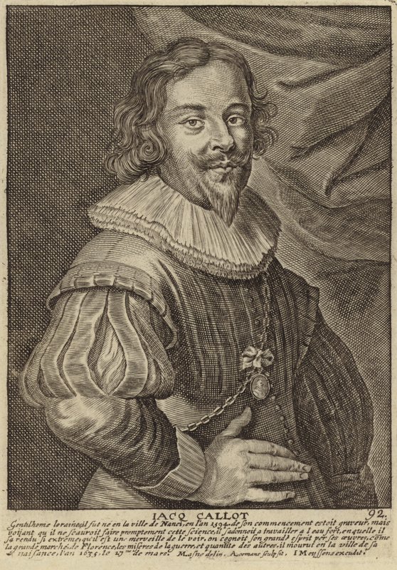 Portret Jacquesa Callota autorstwa Flemish School