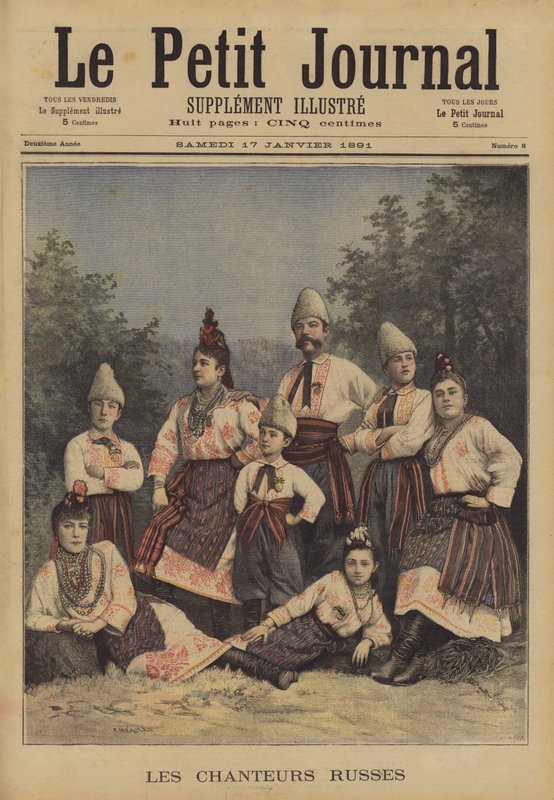 Rosyjscy śpiewacy autorstwa Fortune Louis Meaulle