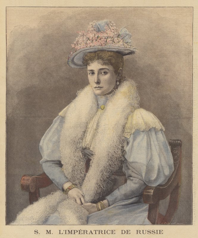Caryca Aleksandra z Rosji autorstwa Fortune Louis Meaulle