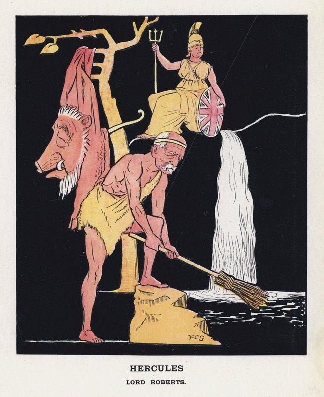 Hercules, Lord Roberts (kolor lito) autorstwa Francis Carruthers Gould