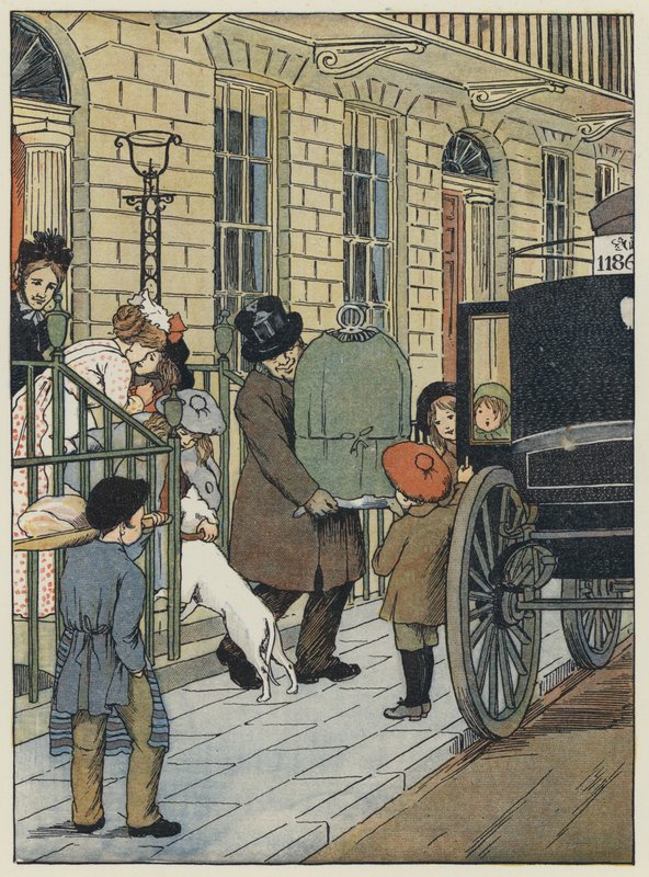 Londyn: Homeward Bound! (kolorowa litografia) autorstwa Francis Donkin Bedford