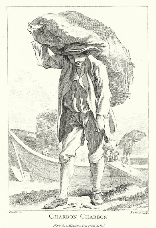 Węglarz (grawerunek) autorstwa Francois (after) Boucher