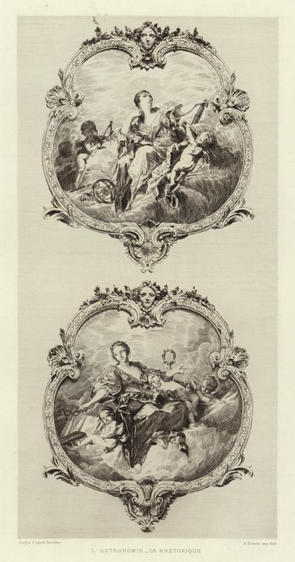 Astronomia, Retoryka (grafika) autorstwa Francois (after) Boucher