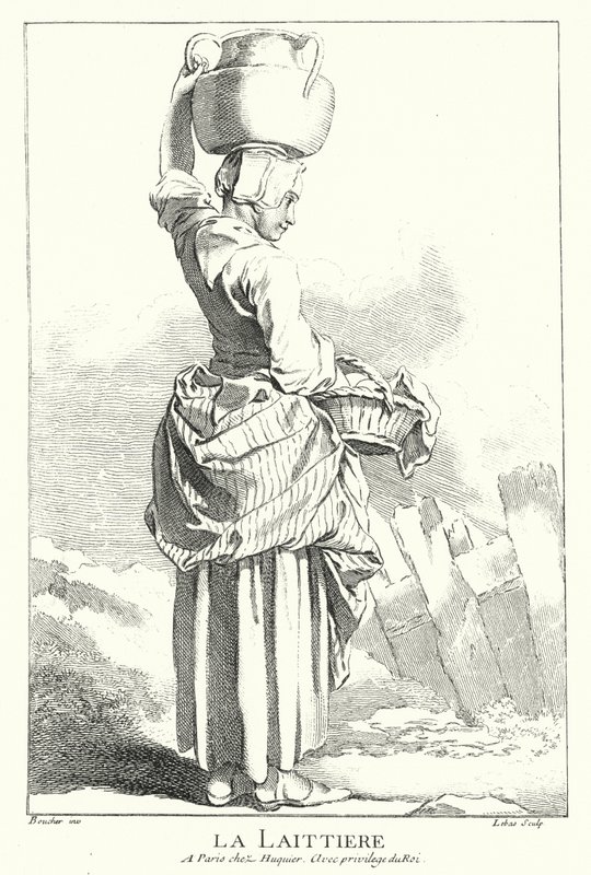 Dojarka (grawerowanie) autorstwa Francois (after) Boucher