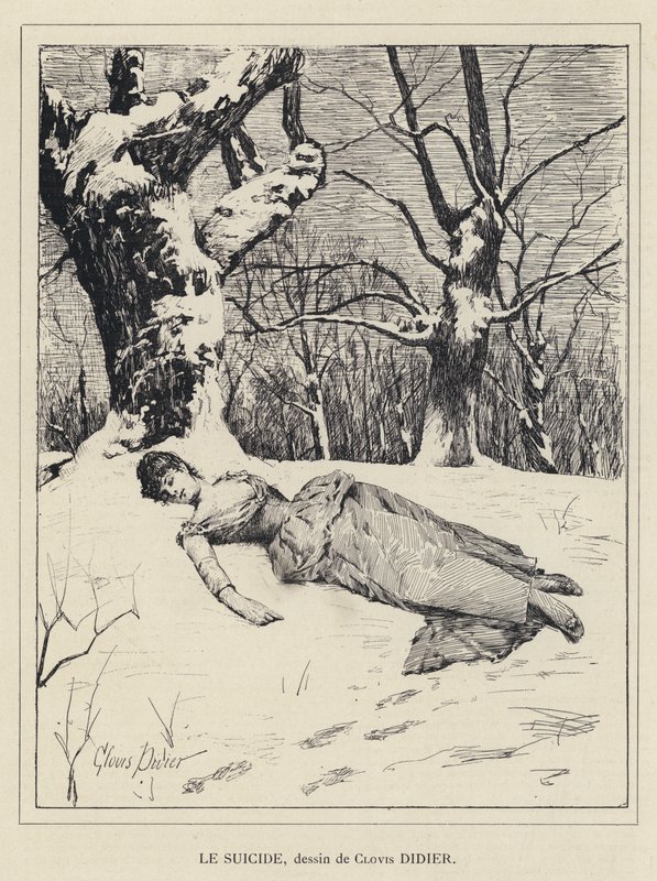 Samobójstwo (lito) autorstwa Francois Auguste Didier Clovis