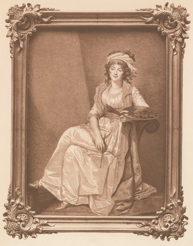 Madame Vigee Le Brun (członkowie) autorstwa Francois Dumont
