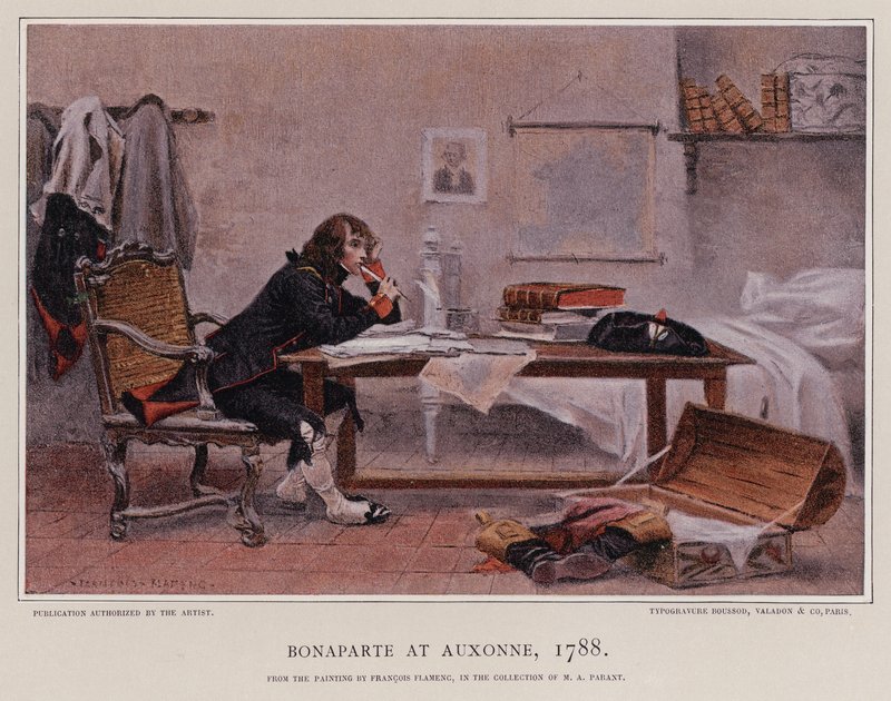 Napoleon w Auxonne autorstwa Francois Flameng
