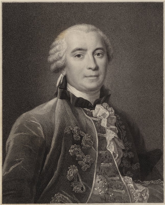 Georges Louis Leclerc autorstwa Francois Hubert Drouais