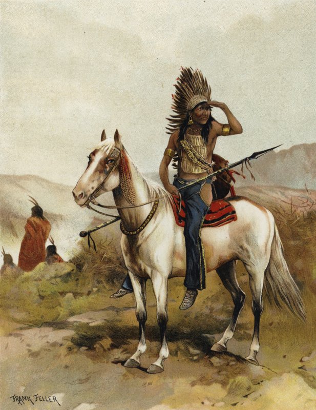 Wódz Indian Siuksów autorstwa Frank Feller