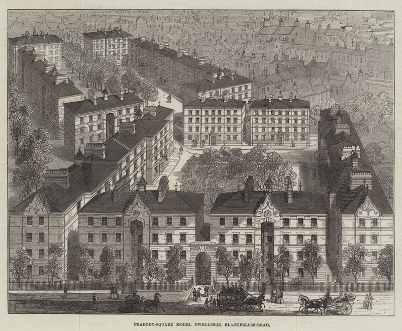Peabody-Square Model Dwellings, Blackfriars-Road autorstwa Frank Watkins
