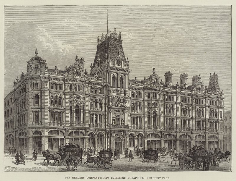 Nowe budynki firmy bławatników, Cheapside autorstwa Frank Watkins