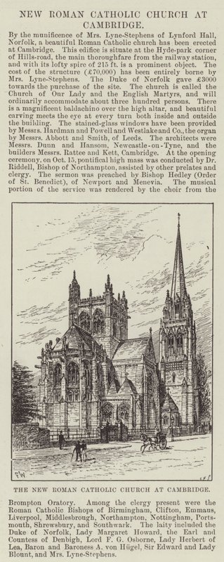 Nowy Kościół Rzymskokatolicki w Cambridge autorstwa Frank Watkins