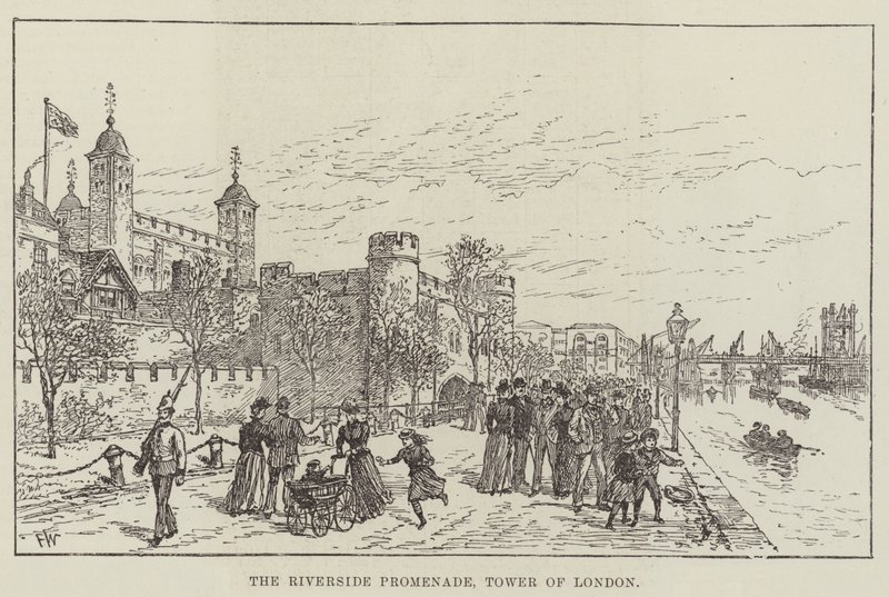 Promenada nad rzeką, Tower of London autorstwa Frank Watkins