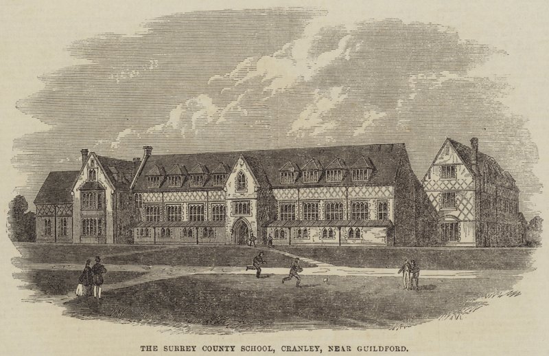 Szkoła hrabstwa Surrey, Cranley, niedaleko Guildford autorstwa Frank Watkins