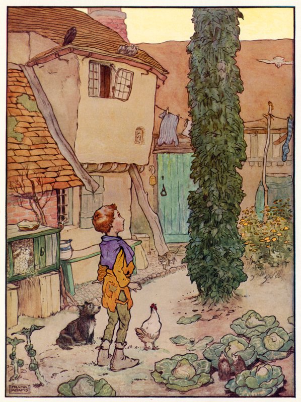 Jack and the Beanstalk (kolor lito) autorstwa Frank Adams