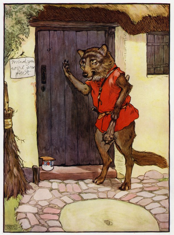 Czerwony Kapturek (kolor lito) autorstwa Frank Adams